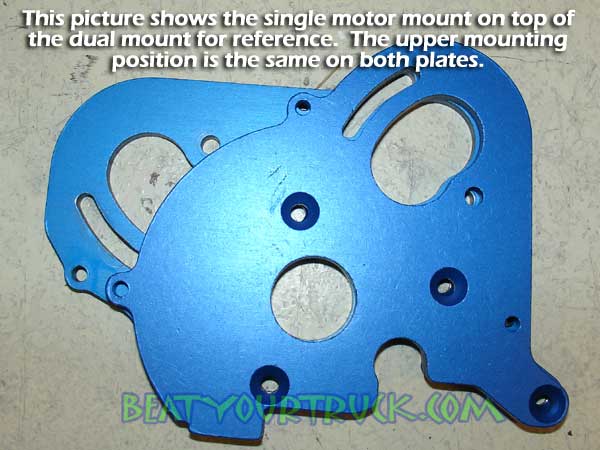 ANODIZED ALUMINUM MOTOR MOUNT PLATE & GEAR COVER * Traxxas E-Maxx Brushless